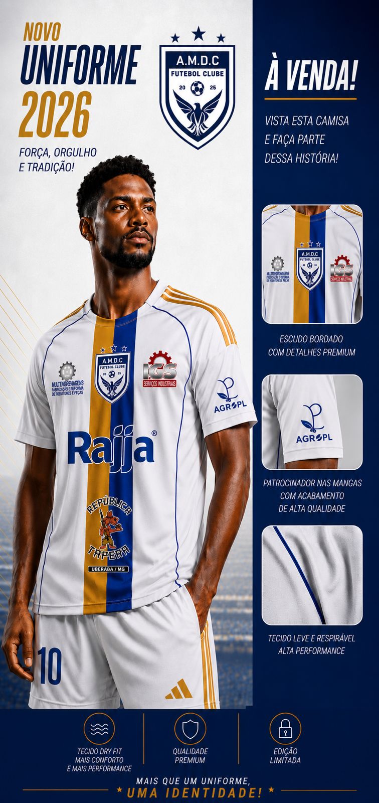Camiseta Oficial AMDC FC 2026